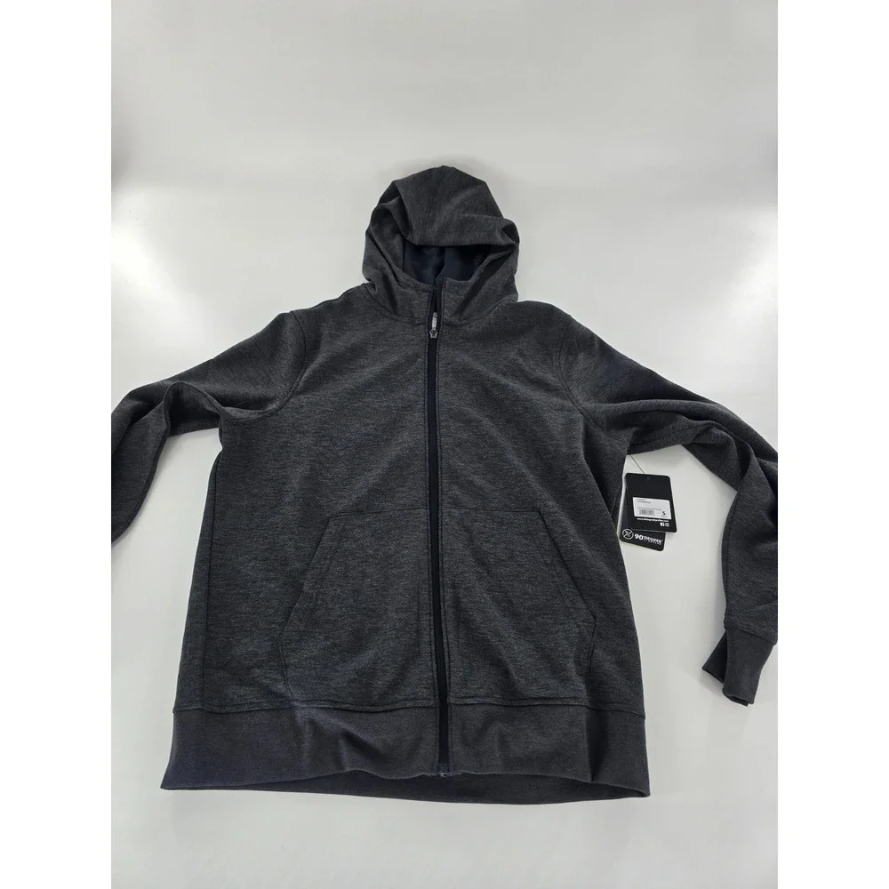90‎ Degree by Reflex Men's Full Zip Scuba Balance Full Zip Jacket Charcoal SZ S